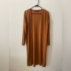 House of Harlow 1960 and revolve tan long sleeve long cardigan